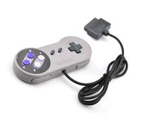 Boutons Gris Manettes De Jeu Filaire Pour Super Nintendo, 2 Pièces, Pour La Console S / N / E / S