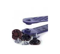 Boutons jean à river sans couture Couronne de laurier 17mm -(...) - Marron