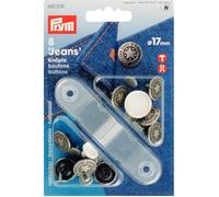 Boutons Jean - PRYM - 17 mm - Laiton Inoxydable - Cuivre Antique - Lot de 8