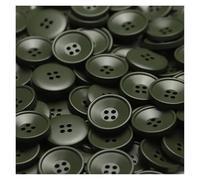 Boutons, lot de 20 boutons ronds en résine à 4 trous 15 mm, couture, for loisirs créatifs, ensemble for vêtements(Green,21 mm)