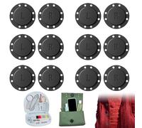 Boutons magnétiques à coudre 26 mm avec mini kit de couture Fermeture magnétique de poche pour vêtements, sacs, coupe-vent et plus 6 paires avec accessoires de couture pratiques
