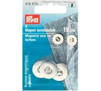 Pym - Prym Magnetic Sew-on Silver (19 mm) Boutons - 1 unité