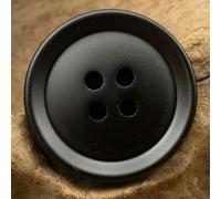 Boutons marron mat à quatre trous noirs, 10 pièces, accessoires de couture pour costume, pantalons classiques décontractés, uniforme, vêtements pour hommes
