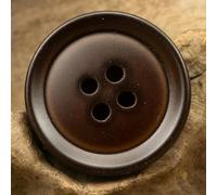 Boutons marron mat à quatre trous noirs, 10 pièces, accessoires de couture pour costume, pantalons classiques décontractés, uniforme, vêtements pour hommes
