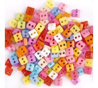 Boutons Mercerie 100pcs Mini Buttons Plastic Doll Clothes Round Buckles Buttons For Handmade Cartoon Garment Sewing DIY Craft Needlework(09)