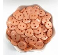 Boutons Mercerie 50pcs 11.5mm Colours Double Eye Bread Button Round Resin Sewing Buttons Diy Scrapbooking Multicolour(04)