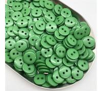 Boutons Mercerie 50pcs 11.5mm Colours Double Eye Bread Button Round Resin Sewing Buttons Diy Scrapbooking Multicolour(16)