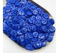 Boutons Mercerie 50pcs 11.5mm Colours Double Eye Bread Button Round Resin Sewing Buttons Diy Scrapbooking Multicolour(07)