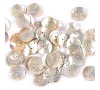 Boutons Mercerie 50Pcs Natural Mother Of Pearl Shell Decorative Buttons For Scrapbooking Sewing DIY Crafts Handwork Accessories Home Decoration(Ordinary thickness,30mm)