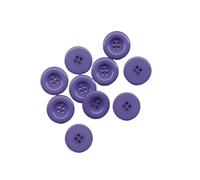 Boutons Mercerie Boutons ronds en résine, 4 trous, couture de manteaux, scrapbooking, bricolage, 15 mm, 18 mm, 20 mm, 23 mm, 25 mm, 28 mm, 30 mm, 34 mm, 38 mm(4 Light Purple,23mm 10pcs)