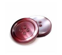 Boutons Mercerie Lot de 10 boutons en résine à 4 trous, dégradé couleurs, accessoires couture, bricolage, vêtements, manteau, costume, pull, 15 mm(Red,18mm)