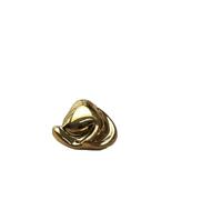 Boutons Mercerie Lot de 10 boutons métalliques simples et irréguliers, for costume, veste, manteau, pull, boutons décoratifs, accessoires de couture(Gold,15mm-10pcs)