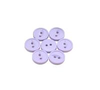 Boutons Mercerie Lot de 30 boutons ronds et plats en résine for travaux manuels, couture, chapeaux, loisirs créatifs, peinture sur boutons for enfants(Light purple)
