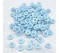 Boutons Mercerie Lot de 50 boutons ronds en résine cousus à quatre œillets, 9 mm, for scrapbooking, robe mariée, accessoires décoratifs pour bricolage(Color 49)