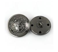 Boutons Mercerie Meetee Lot De 10 Boutons Métalliques Rétro Creux En Cuivre For Veste, 12 À 30 Mm, For Décoration De Vêtements, Boucle, Accessoire De Couture(B3-13-Black,25mm)