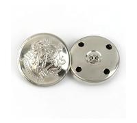 Boutons Mercerie Meetee Lot De 10 Boutons Métalliques Rétro Creux En Cuivre For Veste, 12 À 30 Mm, For Décoration De Vêtements, Boucle, Accessoire De Couture(B3-13-Silver,12mm)