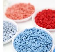 Boutons Mercerie Mini Buttons 4mm 2 Hole Resin Round Tiny Buttons Scrapbooking For DIY Lovely Doll Clothes Sewing Card Making Embellishments(10 Light Cyan,200pcs)