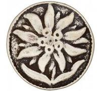 Boutons métal Edelweiss 18 mm X 3 - Union Knopf(...) - Gris Gris G
