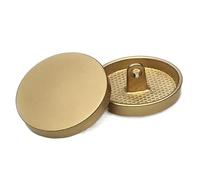 Boutons Métal Manteau Or Rond Trench Boutons, Couleur 2, 25mm, 6 pièces