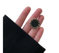 Boutons Metal Sewing Buttons For Clothes Embellishment Coat Decor Diy Craft Supply Black White Needlework Accessories 6pcs(TB549-1,18 MM)