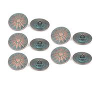 Boutons Métalliques 10 Pcs Pcs Antique Simple Hole Motif Fleur Motif pour Coudre Décorations De, Boutons Ronds De Style Vintage Style
