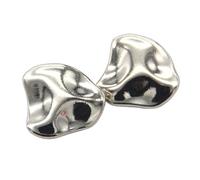 Boutons métalliques antiques de forme irrégulière for vêtements, vestes, manteaux, cardigans, sacs tricotés, décorations, bricolage(White,19mm 10pcs)