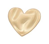 Boutons métalliques en forme de cœur de 15 à 23mm pour pulls et manteaux, Or du brouillard, 23mm-6 pièces