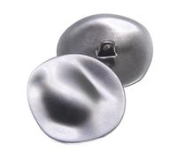 Boutons métalliques irréguliers 25mm/30mm, boutons à coudre, Noir Gris, 30mm 6 pièces