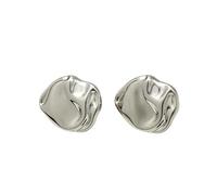 Boutons métalliques irréguliers Vintage for veste d'uniforme, boutons de forme Unique, accessoires de décoration de vêtements rétro 10 pièces(Silver,17mm-0.67in)
