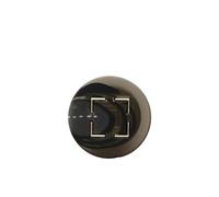 Boutons métalliques ronds en résine à motif carré, for manteau Simple, robe, boutons de couture, accessoires(Black,25 mm 10pcs)