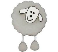 Boutons Mouton à queue Blanc 18mm X 2 -(...) - Gris Clair