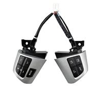 Boutons Multifonctions Volant Voiture Pour Toyota Pour Corolla Wish Altis 2010 2011 2012 2013 Bouton De Commutation Au Volant 84250-02230 8425002230(Argent)
