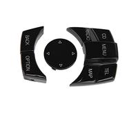 Boutons Multimédia Centraux au Toucher Lisse, 6 Pièces, Surface Exquise, Couvercle de Bouton de Commande, adapté aux Séries 1 3 5 6 (piano noir)