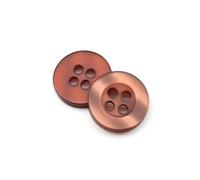 Boutons nacrés en résine de 2,6 mm et 11,5 mm, accessoires de couture,Couleur café,50 pièces