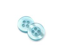 Boutons nacrés en résine de 2,6 mm et 11,5 mm, accessoires de couture,Lac Bleu,50 pièces