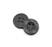 Boutons nacrés en résine de 2,6 mm et 11,5 mm, accessoires de couture,Noir,50 pièces