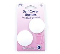 Boutons nylon n°38 à recouvrir X 2 - Distrifil(...) - 38 Blanc 38 Blanc G