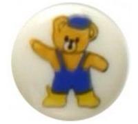 Boutons Ourson bleu 14 mm X 3 - Distrifil(...) - Multicolore Multicolore G