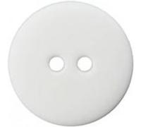 Boutons Polyester Rond 2 trous 20mm X 3 - Prym - certifié Oeko-Tex(...) - Blanc Blanc