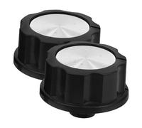 Boutons pour Barbecue à Gaz 6mm, Lot de 2, Abs Noir