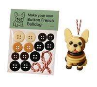 Boutons Pour Le Bricolage - Décoration Figurine Chien - Ensemble D'Ornements En Boutons - Pour Femmes Garçons Filles Étudiants Famille Arbre De Fêtes Voiture Rétroviseur