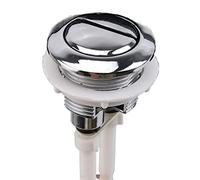 Boutons pour réservoir de toilettes à double chasse d'eau, tiges de 38 mm de long, accessoires de toilette, bouton de chasse d'eau, bouchon de pression, bouton pour réservoir de toilettes, argenté