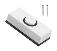 Boutons poussoirs de câblage en plastique dur pour sonnettes de porte - Interrupteur mural universel avec vis