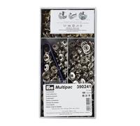 Boutons Press Sport/Camp 15mm Calot Lait Arg Outil