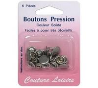 Boutons pression 11 mm couleur argent - Distrifil(...) - Sr Gris Sr Gris G