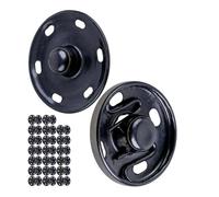 Boutons-pression à coudre, Ø 6 mm, 20 paires en couleur argent, Fermoirs pour vêtements et textiles, Attache à ressort en métal inoxydable, Accessoires de bricolage, Boutons pour réparation d’habits