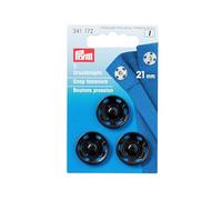Prym Sew-on Snap Fasteners Brass Black 21 mm