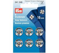 Prym Boutons pression à coudre Argenté 15 mm Laiton - 1 unité
