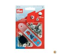 Boutons Pression Anorak - PRYM - Argent - 12mm - Lot de 10