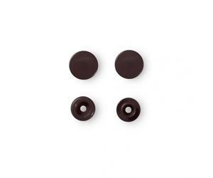 Boutons pression basiques Color Snaps marron foncé - Prym 393106